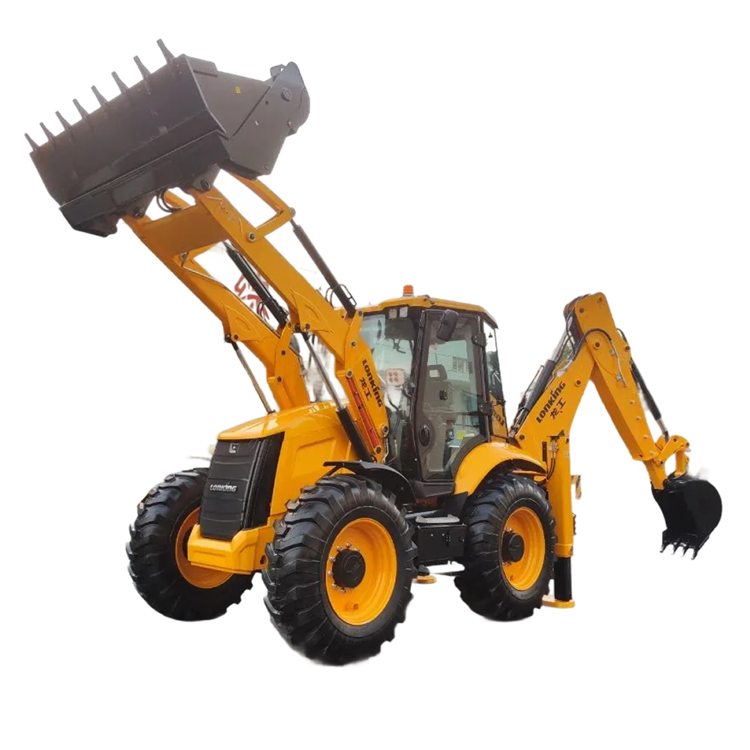 Экскаватор‑погрузчик с ковшом #1