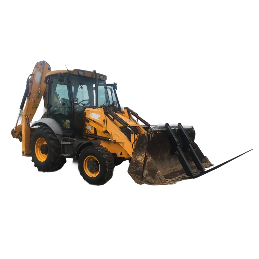 Экскаватор‑погрузчик с вилами #1